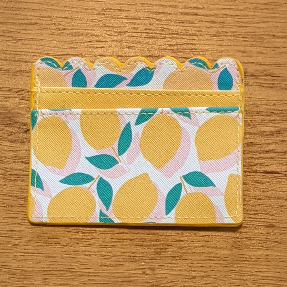 🍋 Lemon Print Card Holder